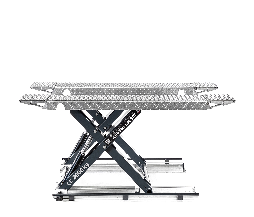 ATH Flex 30 mobiele schaarhefbrug met dorpelopname 220V 3000 kg