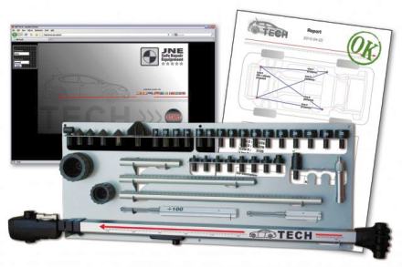 Techdata meetsysteem met ophangbord en software