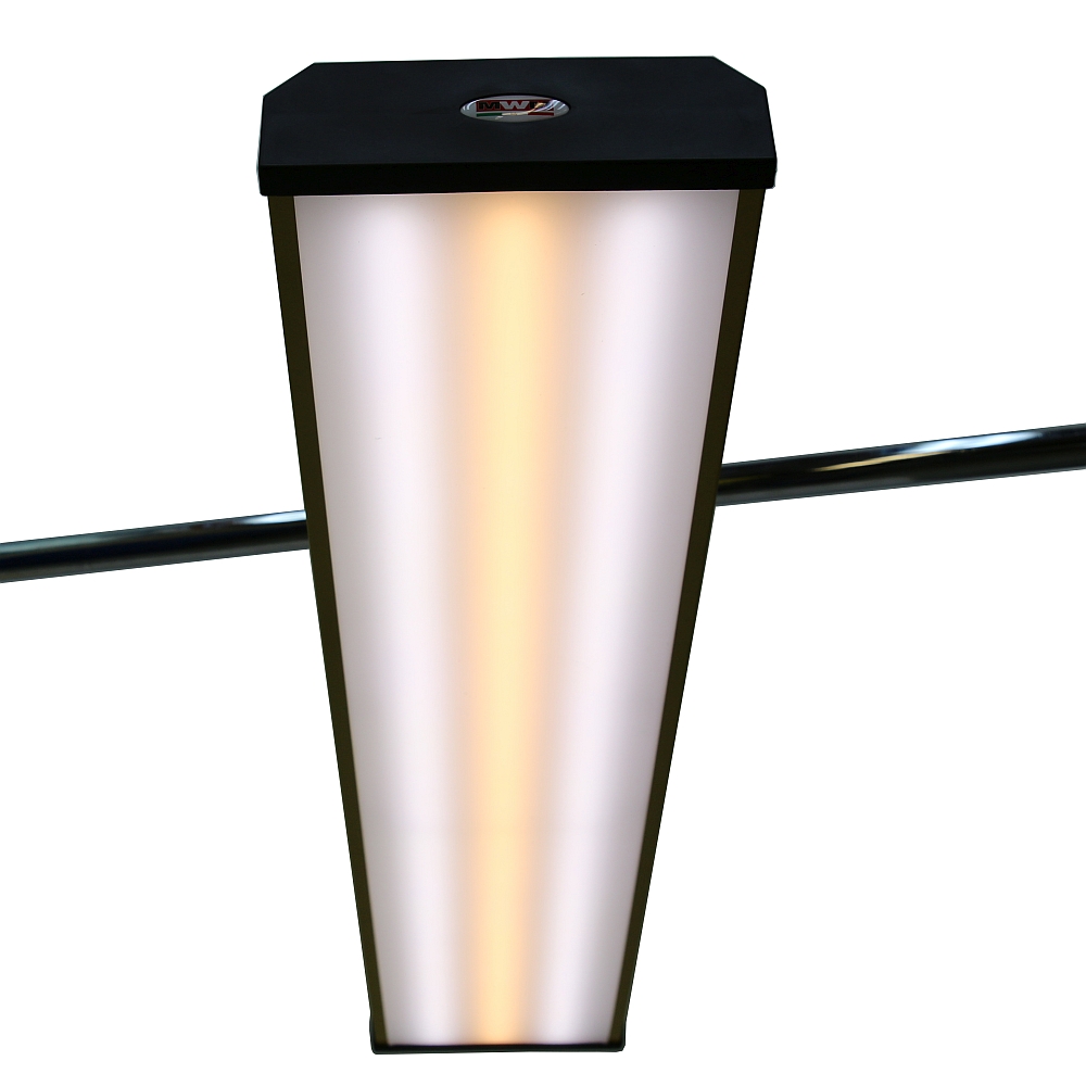 Ledlamp voor uitdeuken zonder spuiten, RVS opvouwbaar onderstel, 4 lamps met dimmer.